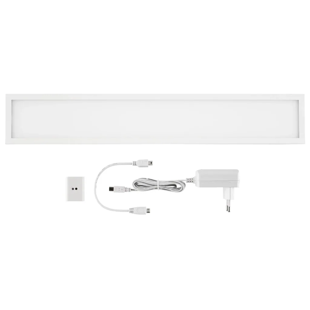 LED under-cabinet light panel with color change and memory function, dimmable