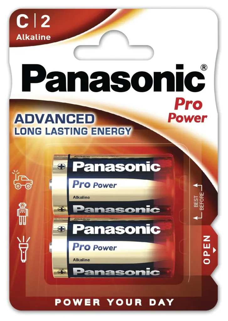 Pro Power Alkaline Baby C Batteries - 2 Pack
