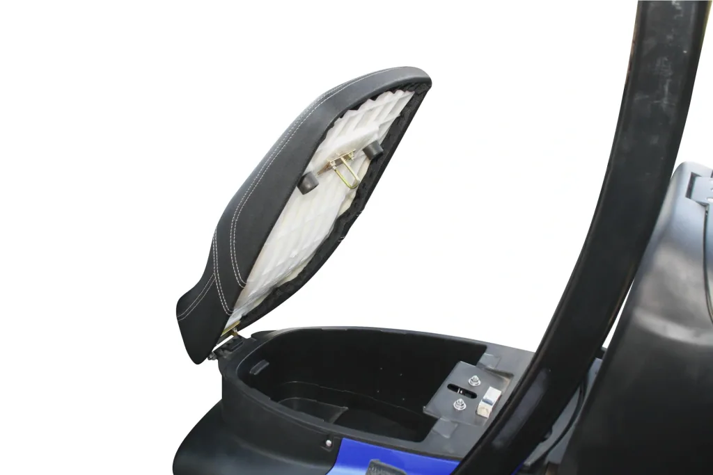 E-compact scooter "Lucca Trio" - 25 km/h - wind and weatherproof, blue
