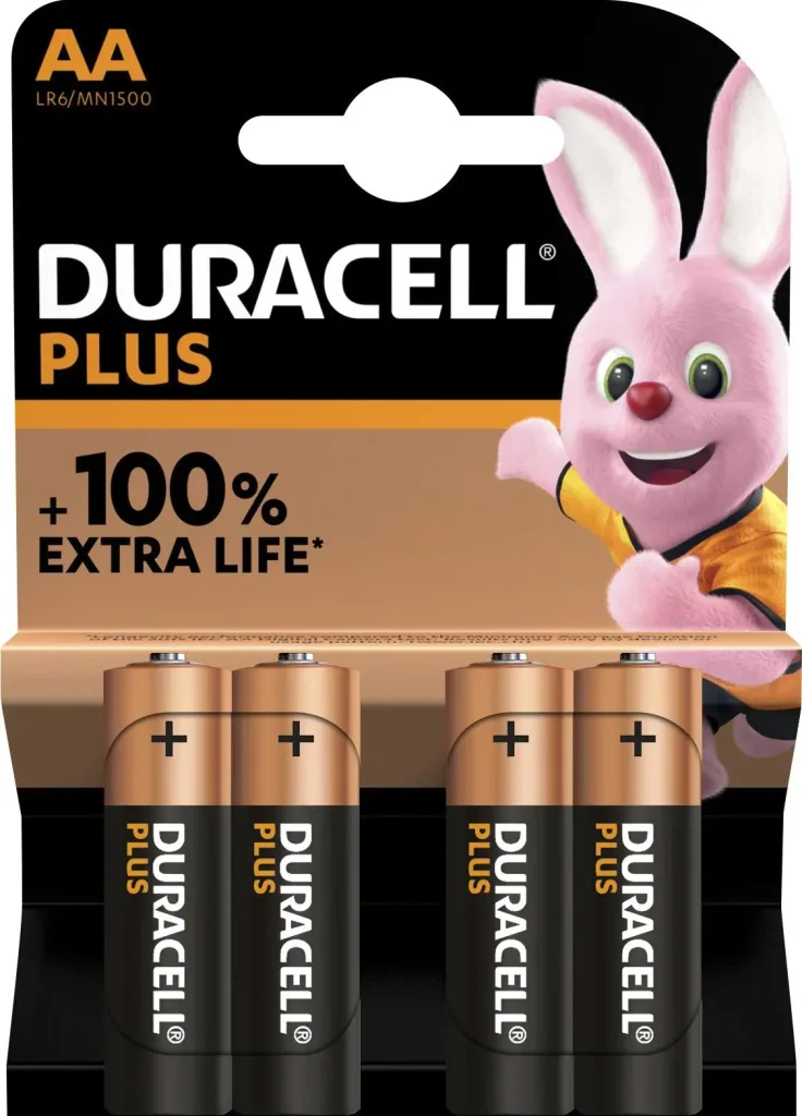 Plus Alkaline Batteries Mignon (AA)-4 pieces