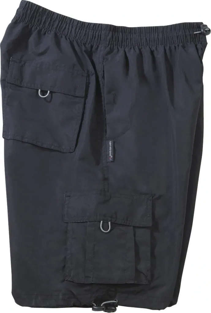 Men's elasticated shorts, navy, size L