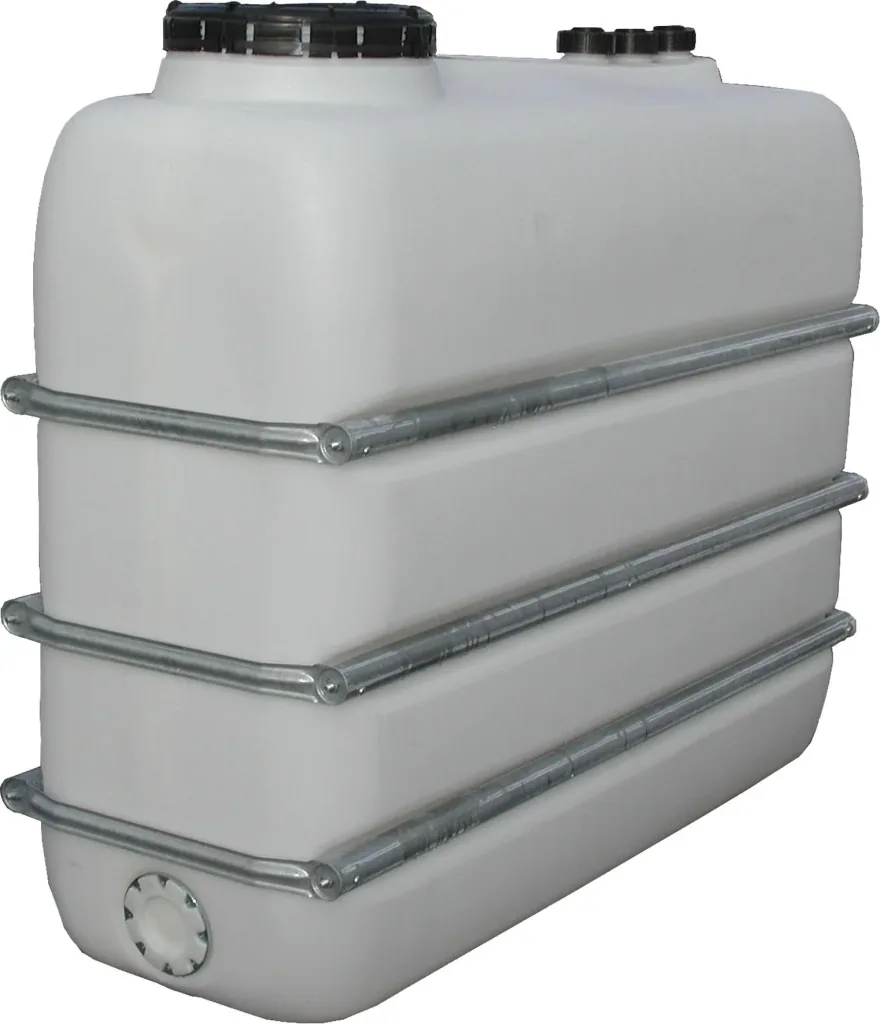 Space-saving tank 2000 L, white