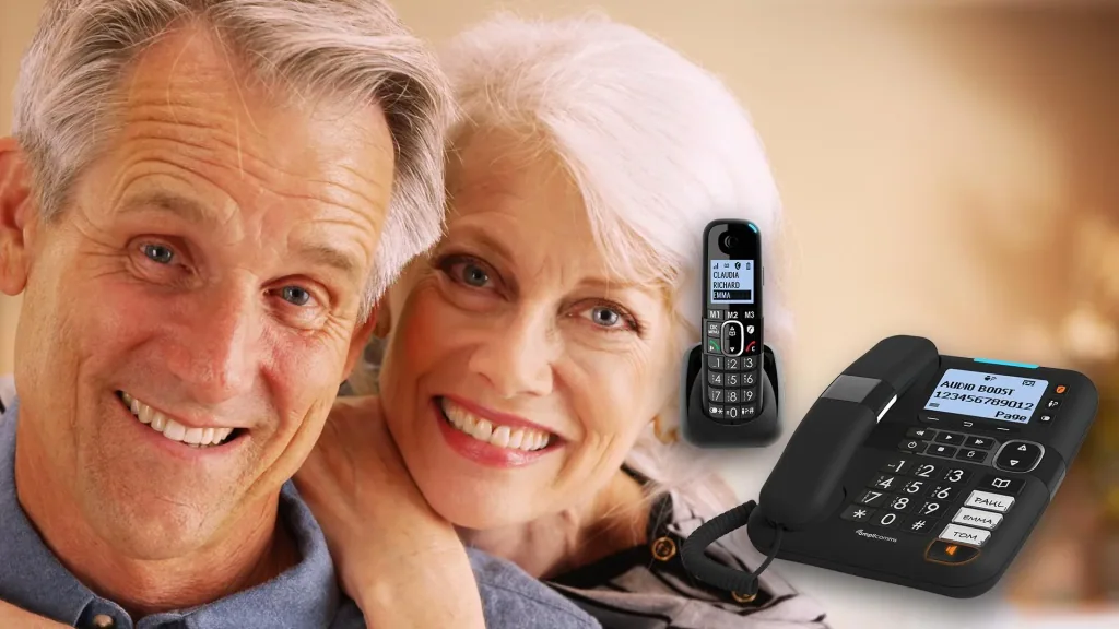 Cordless large button telephone