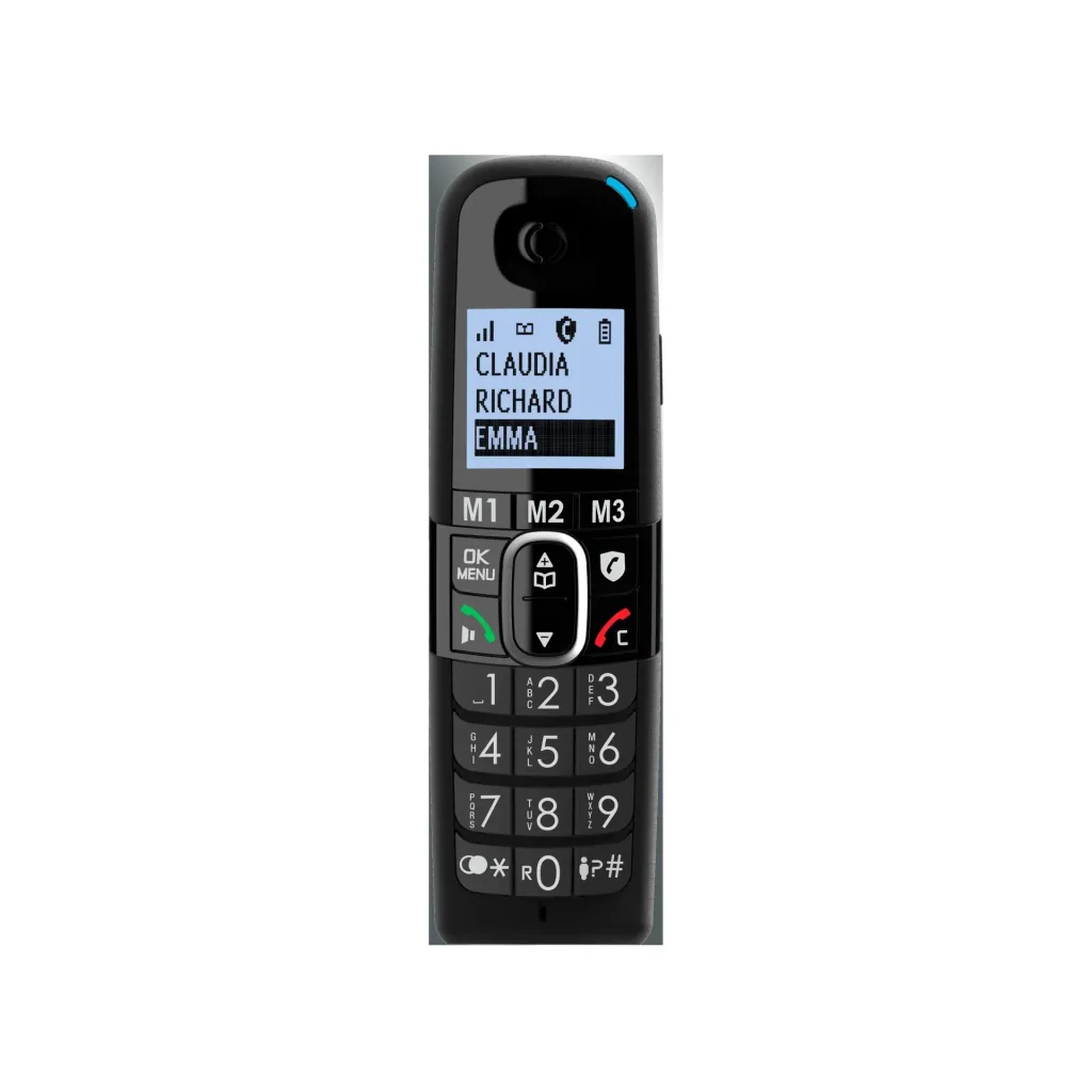 Cordless large button telephone