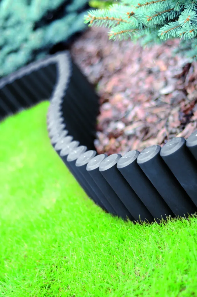 Bed edging PALISADE, grey - 10 pieces - 2.7 m