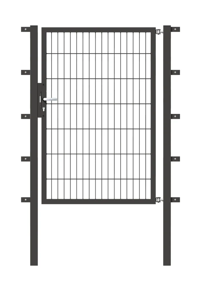Single gate Flexo with accessories, anthracite/ width 100 cm, height 140 cm