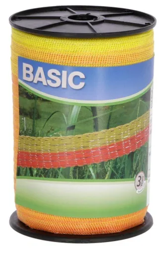 Weidezaunband Basic Line, 200 m, 20 mm, gelb/orange