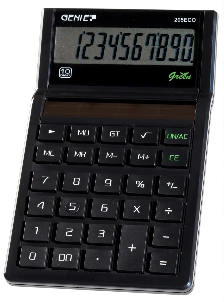Solar calculator, 10 digits