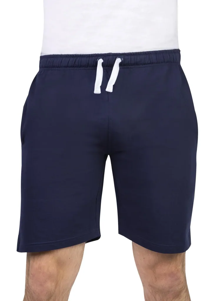 Cotton jersey shorts, navy, size XL