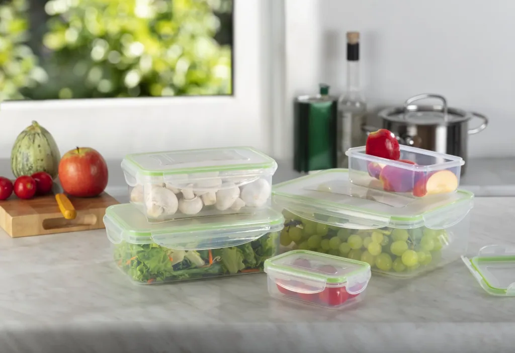 Storage containers 5-piece, green