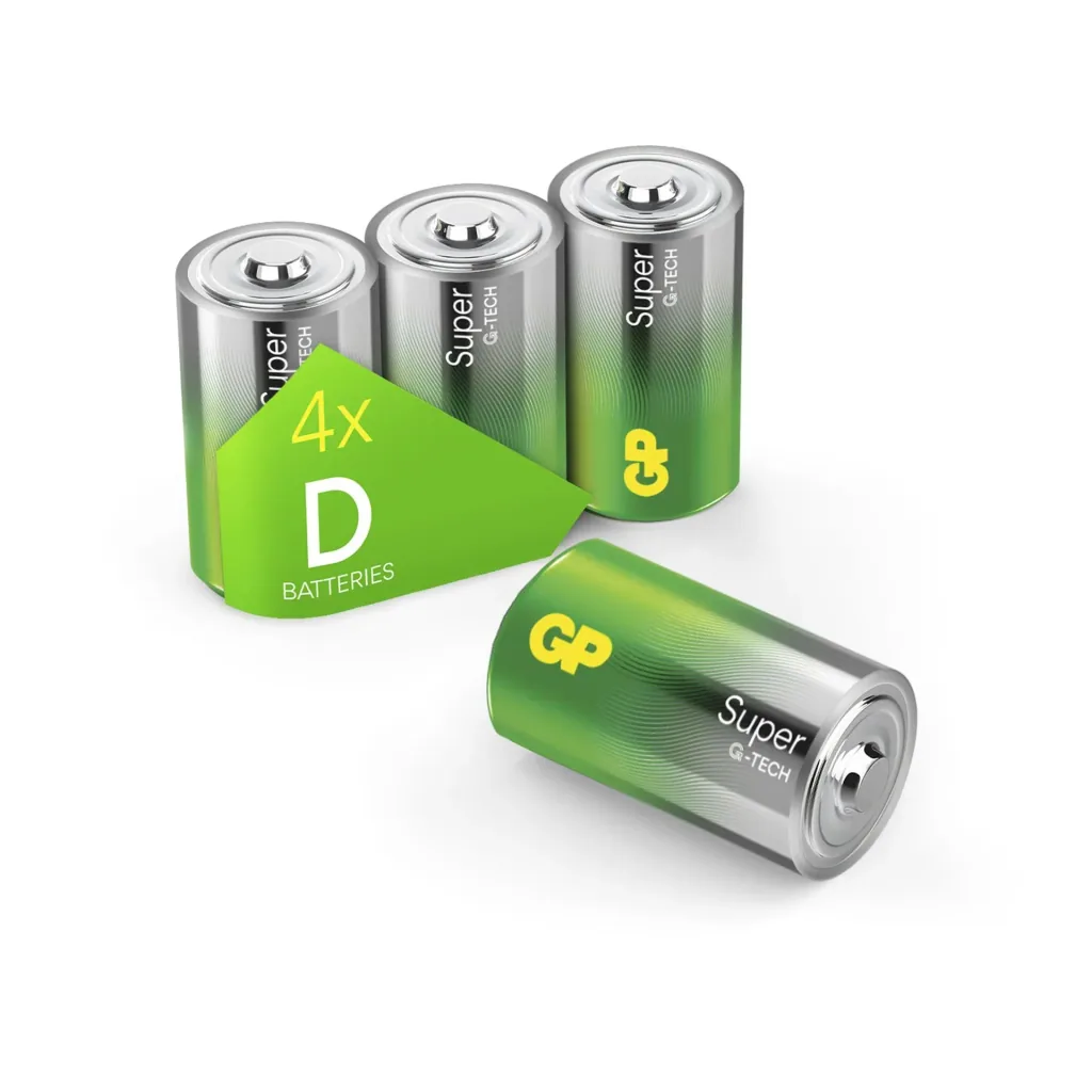 SUPER Baby C Alkaline Batteries - 4 pieces