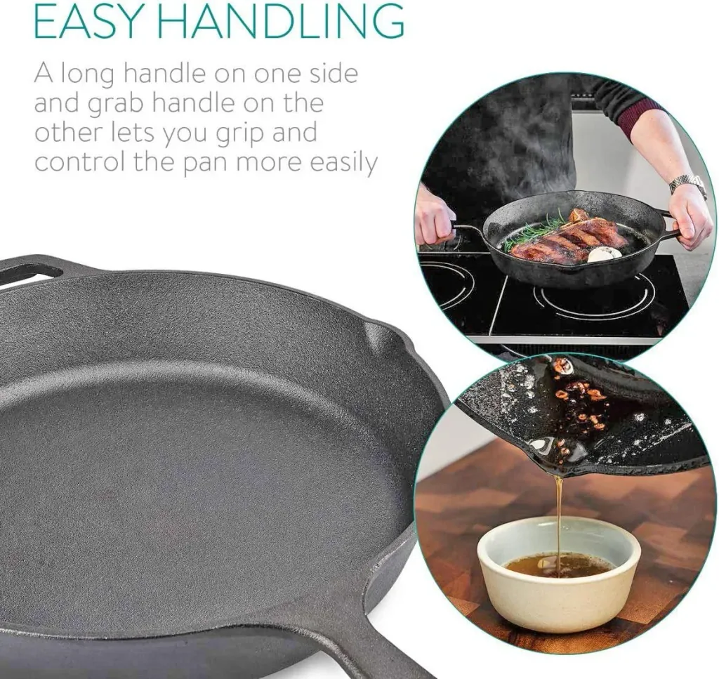 BBQ Boss cast iron pan Texas, Ø 24 cm