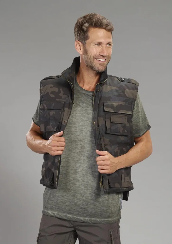 Ranger vest, color dark camo, size M