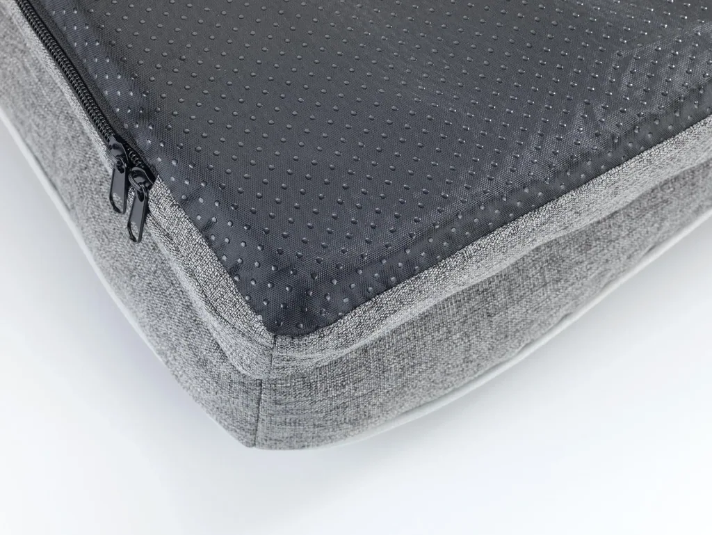 Orthopedic dog bed, grey, size L, 100 x 70 x 16 cm