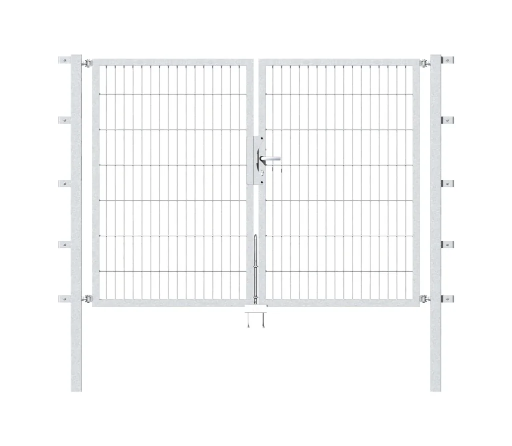 Double gate Flexo with accessories, hot-dip galvanized, width 200 cm, height 140 cm, PF: 60x60 cm