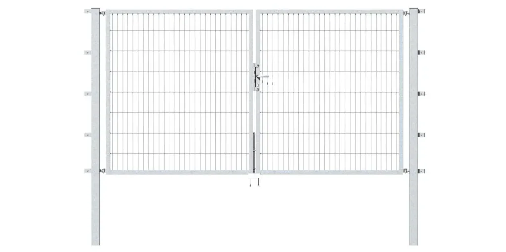 Double gate Flexo with accessories, hot-dip galvanized, width 200 cm, height 140 cm, PF: 60x60 cm
