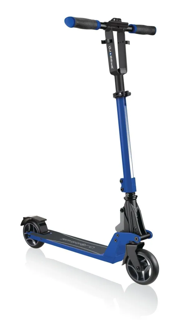 ONE K 125 scooter, 125 mm extra wide, ABEC 7, height adjustable, folding mechanism, blue