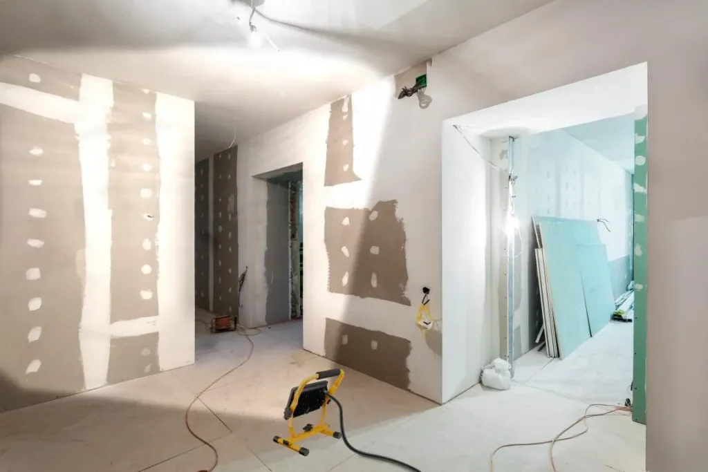 LED construction spotlight with stand, various designs