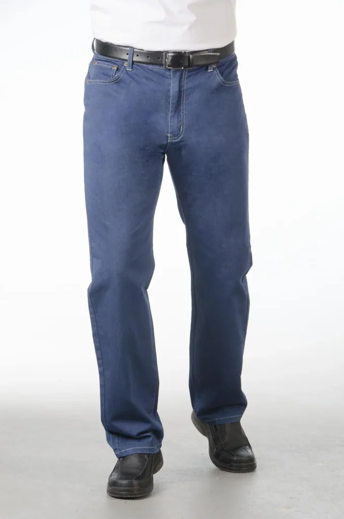 Premium jeans, crease-free, extra soft, color blue size 25