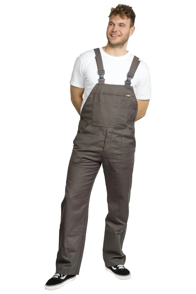 Moleskin dungarees, color olive, size 50