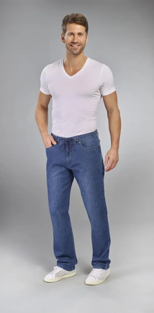 Jeans Traveller Fit, Farbe bluestone, Gr.50