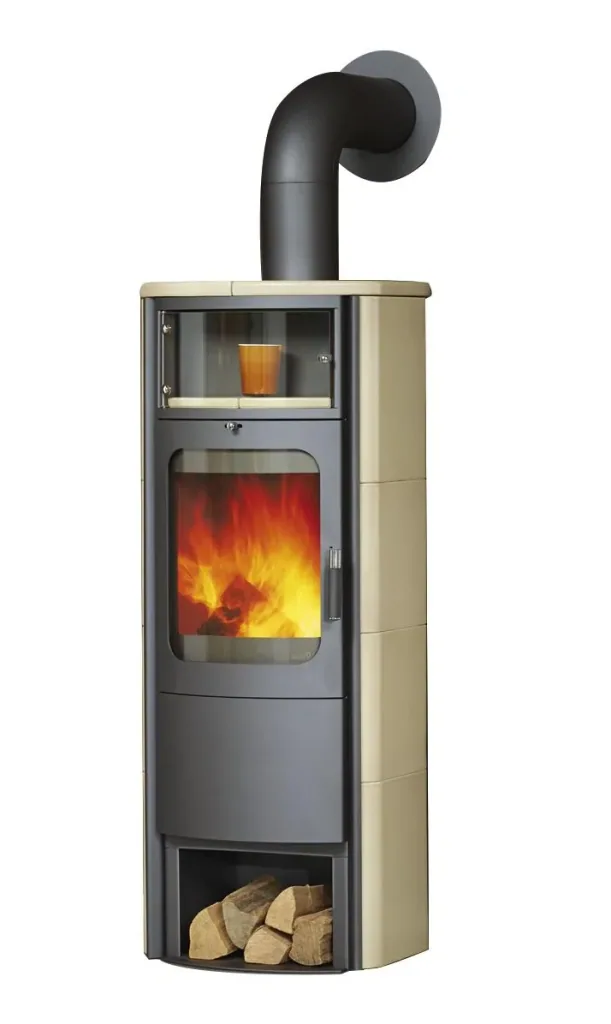 Fireplace Opera-B Grande (5 kW) cream, continuous burning, automatic