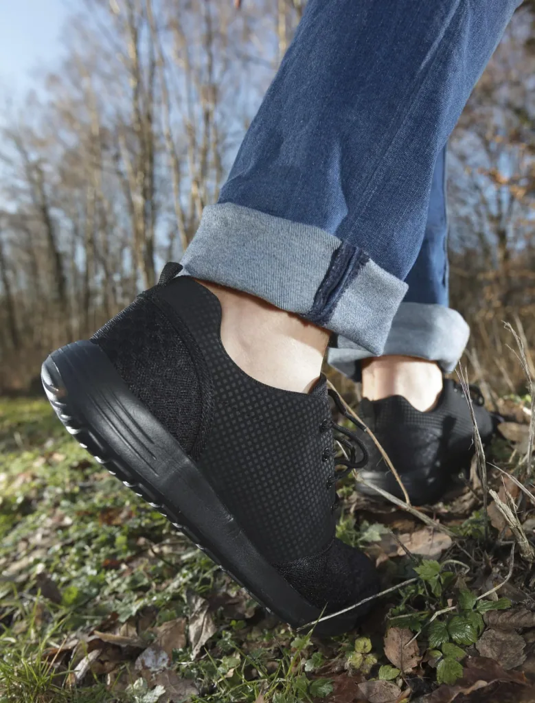 Lace-up shoe, feather-light, color anthracite, size 44