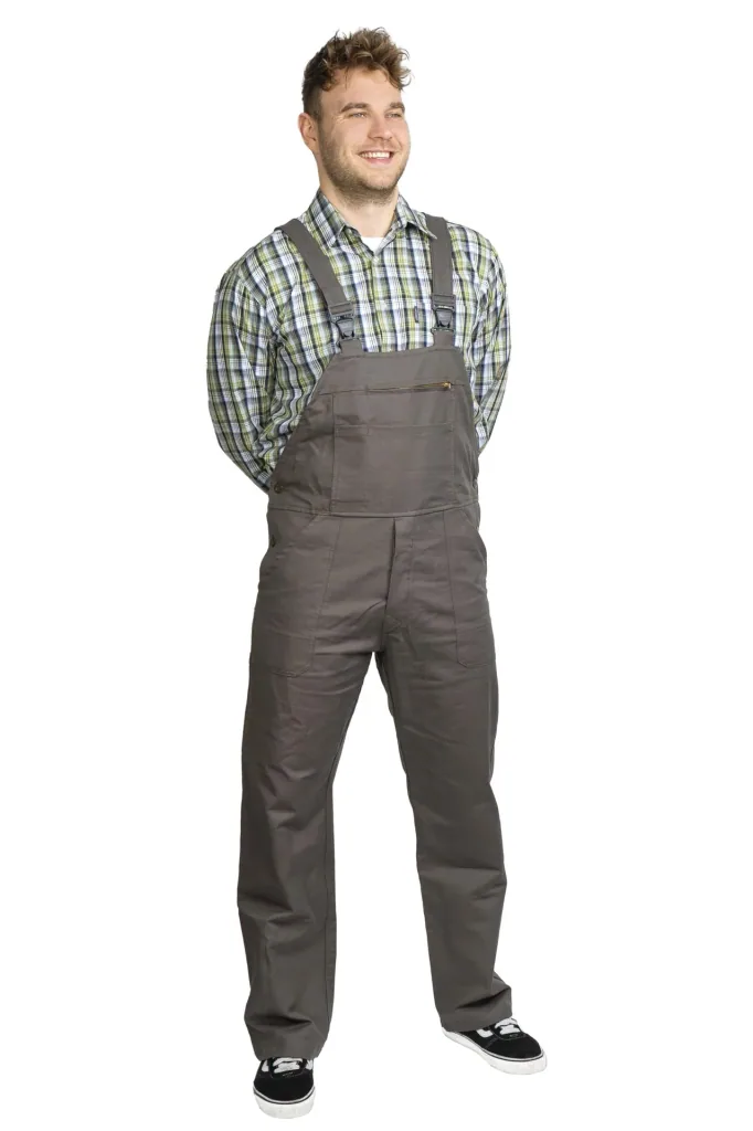 Moleskin dungarees, color olive, size 48