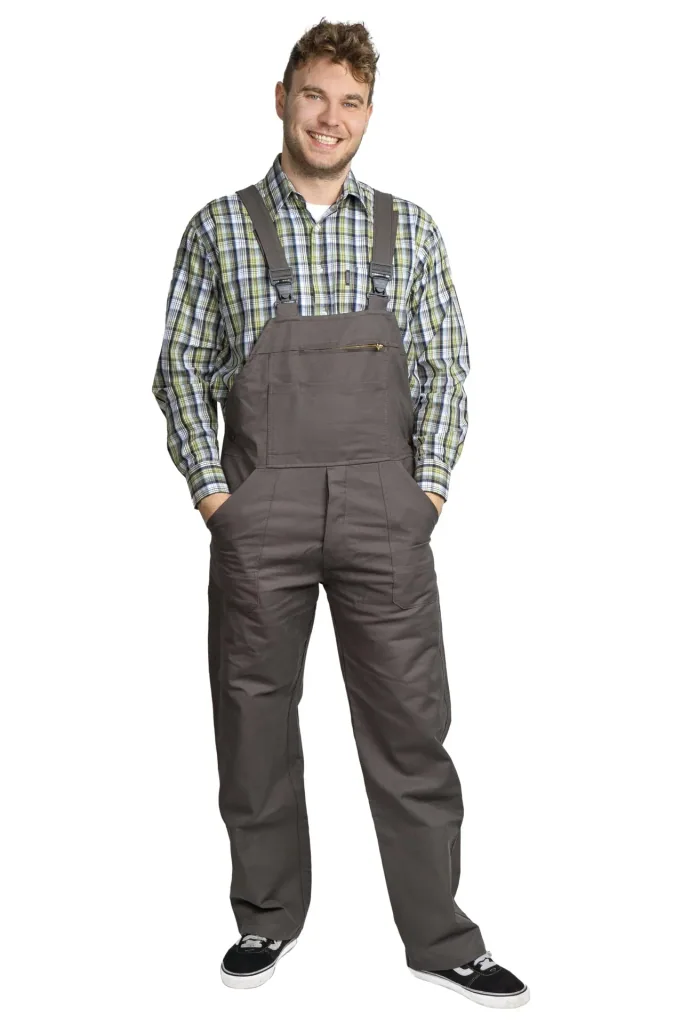 Moleskin dungarees, color olive, size 48