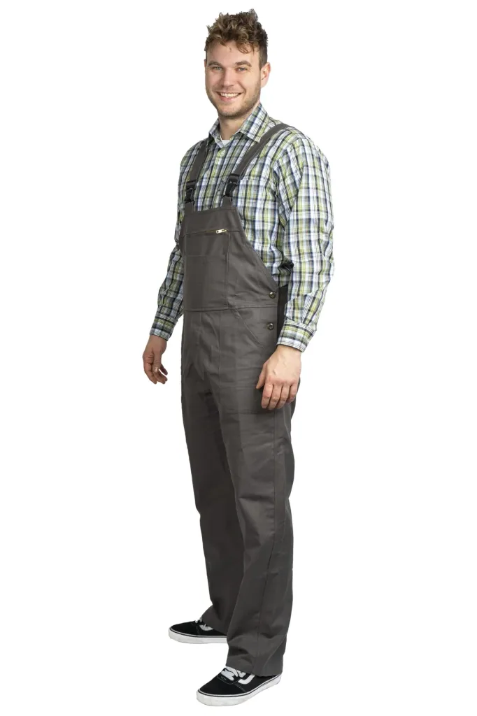 Moleskin dungarees, color olive, size 48