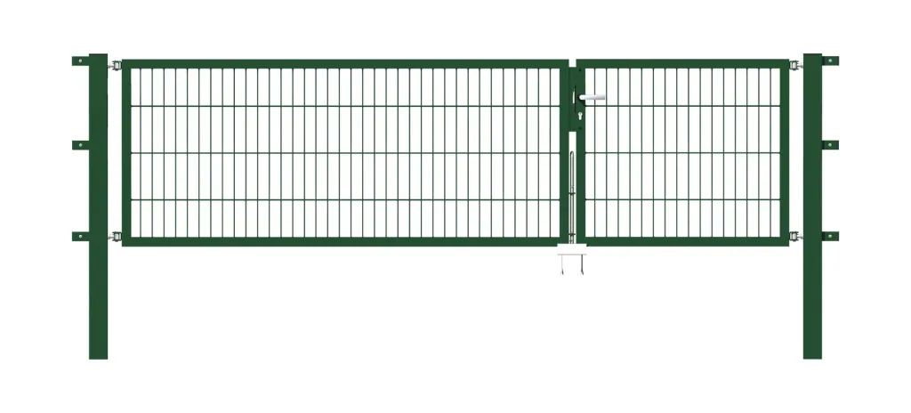 Double gate set Flexo including posts 1 + 2 x 0.8 m green