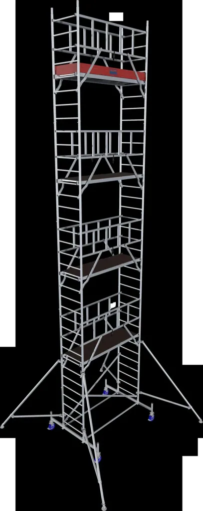 MONTO ProTec aluminum mobile scaffold, working height approx. 10.30 m