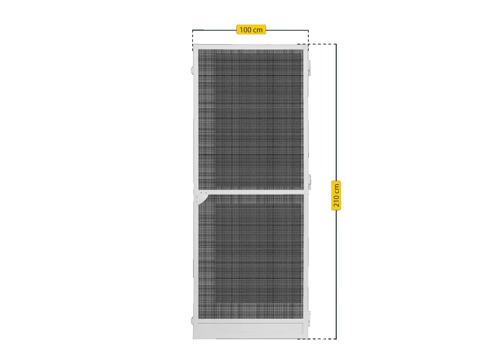 Insect screen door PLUS, color white, 100 x 210 cm