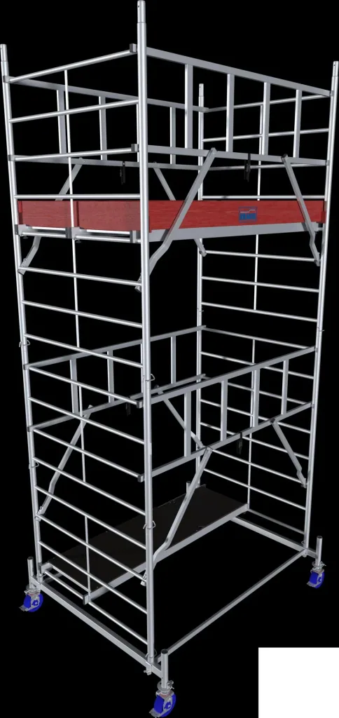 MONTO ProTec XXL aluminum mobile scaffolding, wide structure, working height approx. 5.30 m