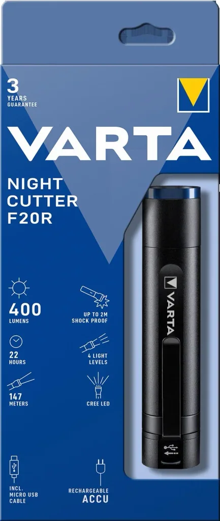 LED flashlight - F20R Night Cutter, splash-proof and shock-resistant