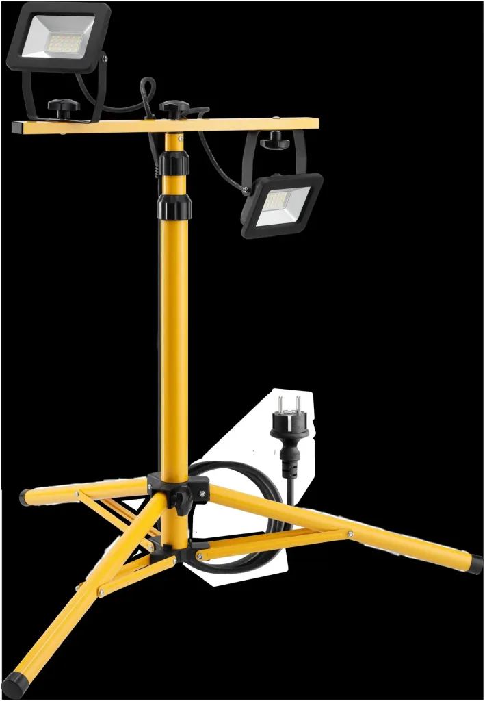 2x20W tripod LED construction spotlight TW 3400LM