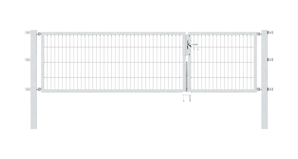 Double gate set Flexo including posts 1 + 2 x 1.2 m hot-dip galvanized