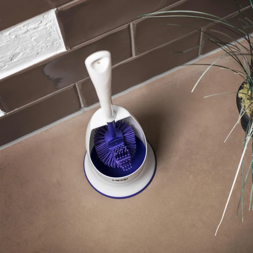 Silicone toilet brush, purple