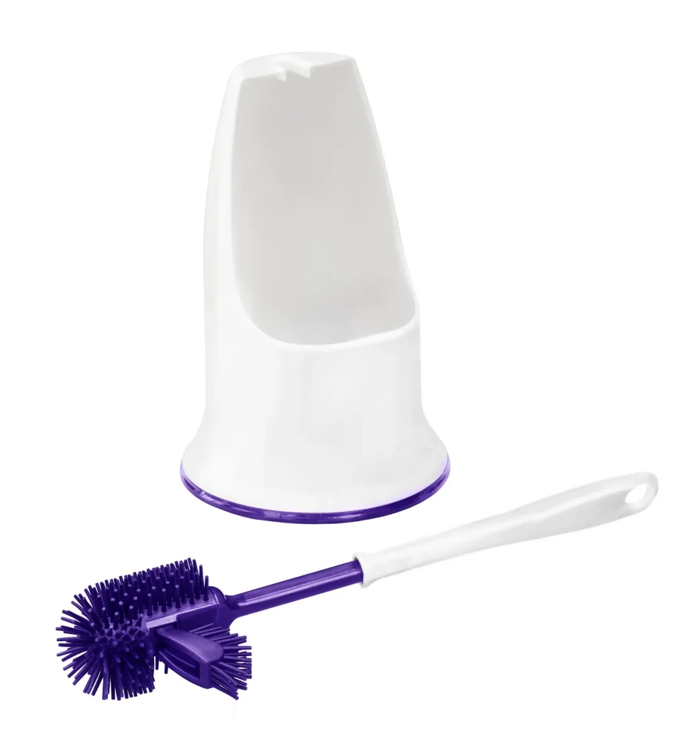 Silicone toilet brush, purple