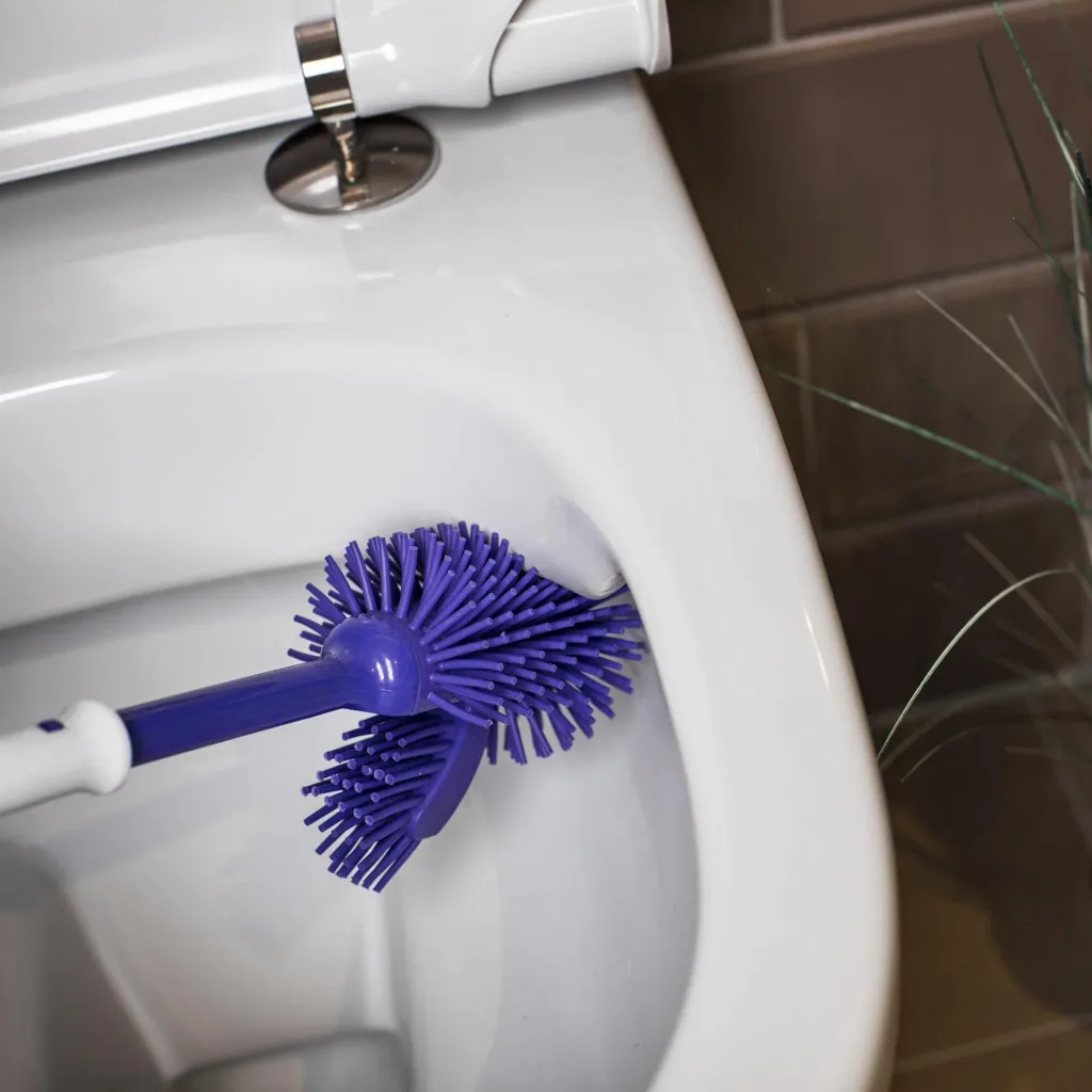Silicone toilet brush, purple