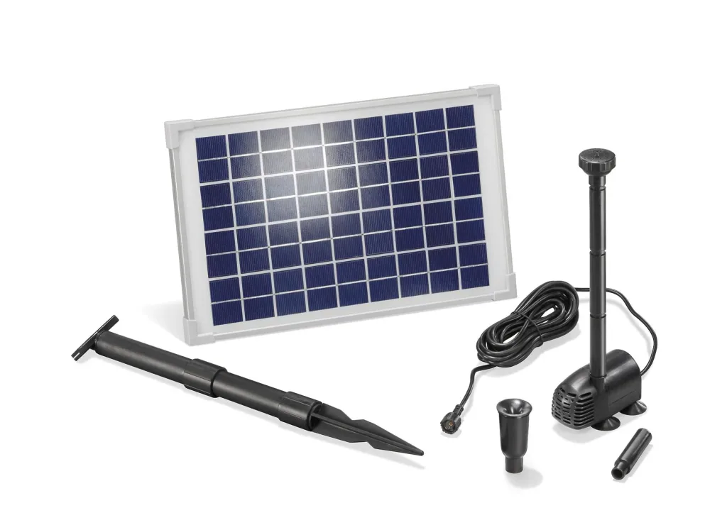 Solar pump system "Splash" with 10 W solar module, 610 l/h, max. 150 cm