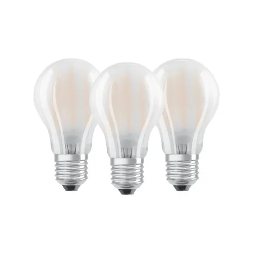 BASE RETRO LED drop lamp with 4 watts, E14, warm white, matt - 3 pieces