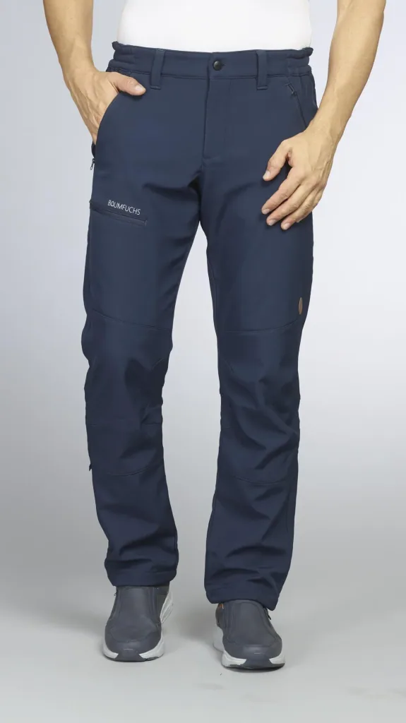 Outdoor trousers with lining, color navy, size 48