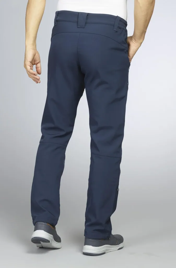 Outdoor trousers with lining, color navy, size 48
