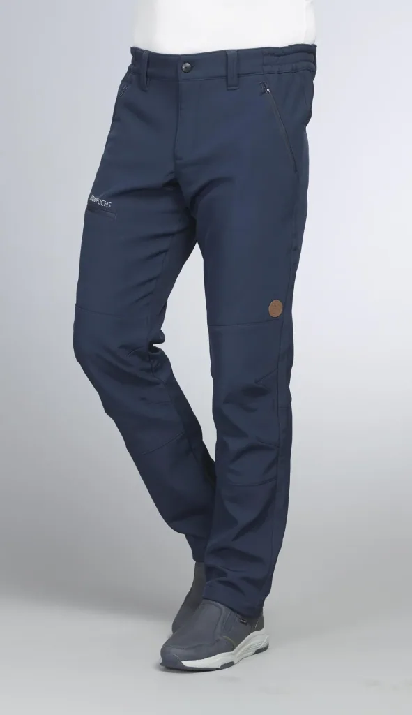 Outdoor trousers with lining, color navy, size 48
