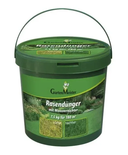 Lawn fertilizer with moss killer, 7.5 kg for approx. 180 m²