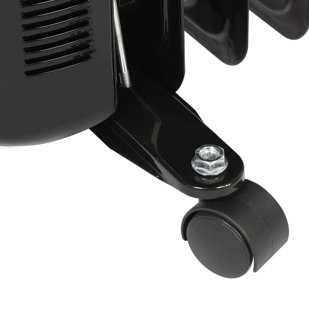 Mobile oil radiator, black, 11 fins