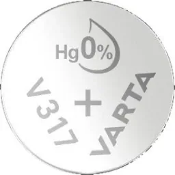 Silver oxide button cell V317 / SR62, 1.55 Volt - 1 piece