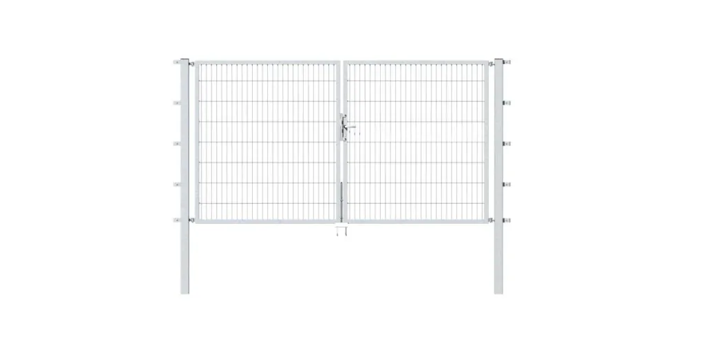 Double gate Flexo with accessories, hot-dip galvanized, width 200 cm, height 80 cm, PF 60x60 cm