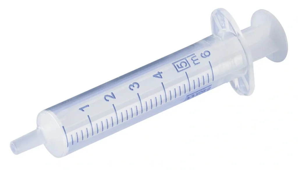 Disposable syringe 5 ml, 100 pieces